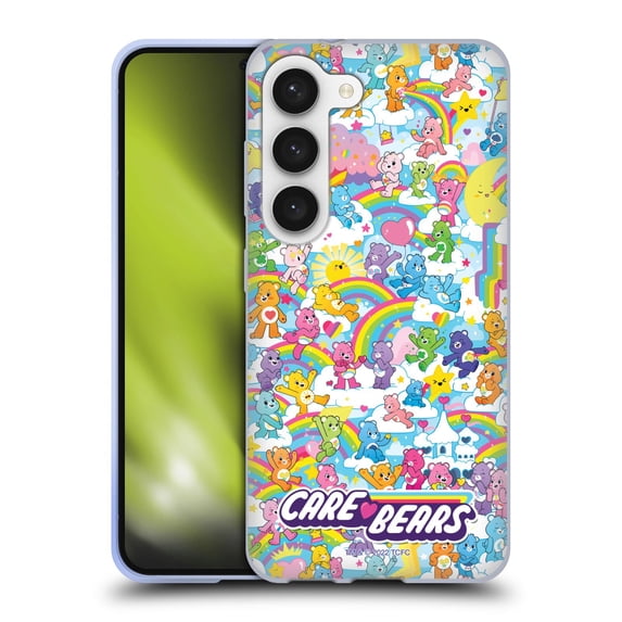 Head Case Designs Officially Licensed Care Bears 40th Anniversary Rainbow Soft Gel Case Compatible with Samsung Galaxy S23 5G