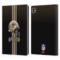 thumbnail image 1 of Head Case Designs NFL New Orleans Saints Logo Helmet Leather Book Wallet Case Cover For Apple iPad Pro 11 M4 2024, 1 of 6