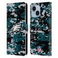 thumbnail image 1 of Head Case Designs NFL Philadelphia Eagles Graphics Digital Camouflage Leather Book Wallet Case Cover For Apple iPhone 14 Plus, 1 of 6