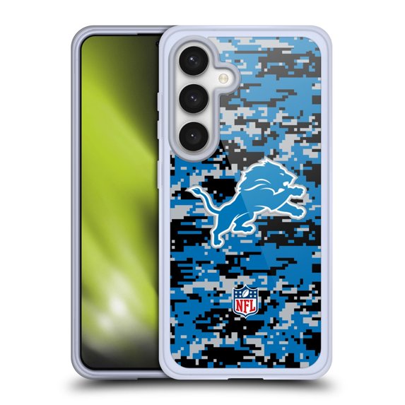 Head Case Designs NFL Detroit Lions Graphics Digital Camouflage Soft Gel Case for Samsung Galaxy S24 5G
