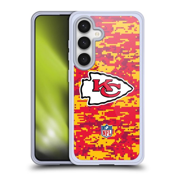 Head Case Designs NFL Kansas City Chiefs Graphics Digital Camouflage Soft Gel Case for Samsung Galaxy S24 5G