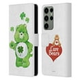 thumbnail image 1 of Head Case Designs Officially Licensed Care Bears Classic Good Luck Leather Book Wallet Case Cover Compatible with Samsung Galaxy S23 Ultra 5G, 1 of 6