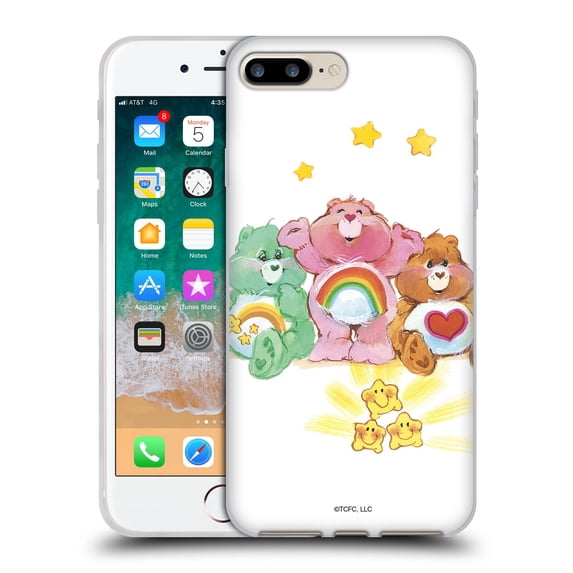 Head Case Designs Officially Licensed Care Bears Classic Group Soft Gel Case Compatible with Apple iPhone 7 Plus / iPhone 8 Plus