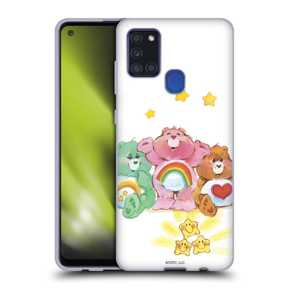 Head Case Designs Officially Licensed Care Bears Classic Group Soft Gel Case Compatible with Samsung Galaxy A21s (2020)