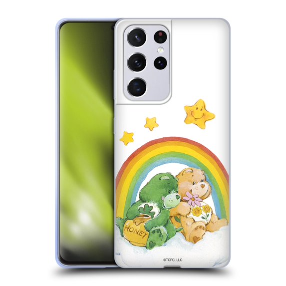 Head Case Designs Officially Licensed Care Bears Classic Rainbow 2 Soft Gel Case Compatible with Samsung Galaxy S21 Ultra 5G