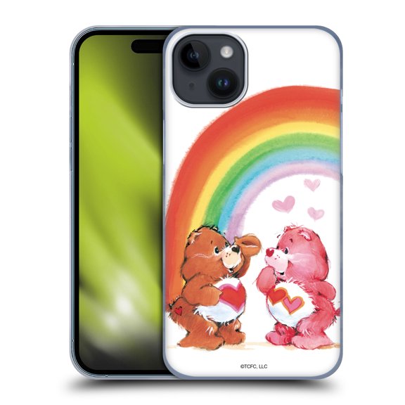 Head Case Designs Officially Licensed Care Bears Classic Rainbow Hard Back Case Compatible with Apple iPhone 15 Plus