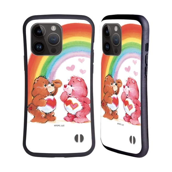 Head Case Designs Officially Licensed Care Bears Classic Rainbow Hybrid Case Compatible with Apple iPhone 15 Pro Max