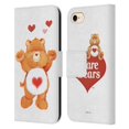 thumbnail image 1 of Head Case Designs Officially Licensed Care Bears Classic Tenderheart Leather Book Wallet Case Cover Compatible with Apple iPhone 7 / 8 / SE 2020 & 2022, 1 of 6