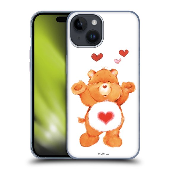 Head Case Designs Officially Licensed Care Bears Classic Tenderheart Soft Gel Case Compatible with Apple iPhone 15