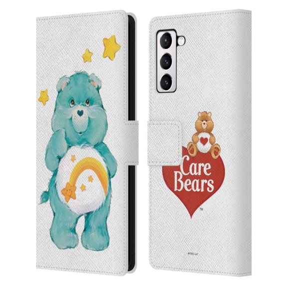 Head Case Designs Officially Licensed Care Bears Classic Wish Leather Book Wallet Case Cover Compatible with Samsung Galaxy S21+ 5G