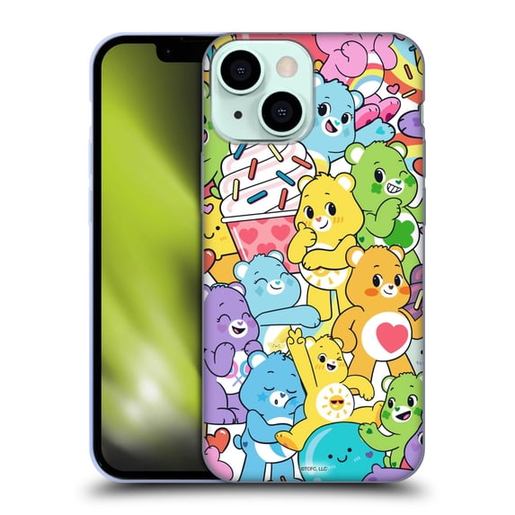 Head Case Designs Officially Licensed Care Bears Sweet And Savory Character Pattern Soft Gel Case Compatible with Apple iPhone 13 Mini