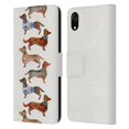 thumbnail image 1 of Head Case Designs Officially Licensed Cat Coquillette Animals Dachshunds Leather Book Wallet Case Cover Compatible with Apple iPhone XR, 1 of 6