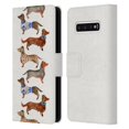 thumbnail image 1 of Head Case Designs Officially Licensed Cat Coquillette Animals Dachshunds Leather Book Wallet Case Cover Compatible with Samsung Galaxy S10, 1 of 6