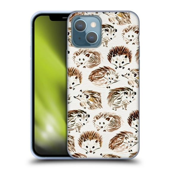 Head Case Designs Officially Licensed Cat Coquillette Animals Hedgehogs Soft Gel Case Compatible with Apple iPhone 13