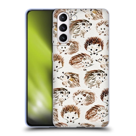 Head Case Designs Officially Licensed Cat Coquillette Animals Hedgehogs Soft Gel Case Compatible with Samsung Galaxy S21+ 5G