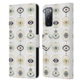 thumbnail image 1 of Head Case Designs Officially Licensed Cat Coquillette Linear White Evil Eyes Pattern Leather Book Wallet Case Cover Compatible with Samsung Galaxy S20 FE / 5G, 1 of 6