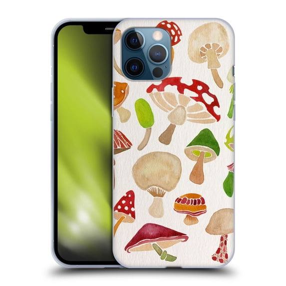 Head Case Designs Officially Licensed Cat Coquillette Nature Mushrooms Soft Gel Case Compatible with Apple iPhone 12 Pro Max