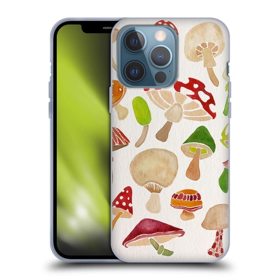 Head Case Designs Officially Licensed Cat Coquillette Nature Mushrooms Soft Gel Case Compatible with Apple iPhone 13 Pro