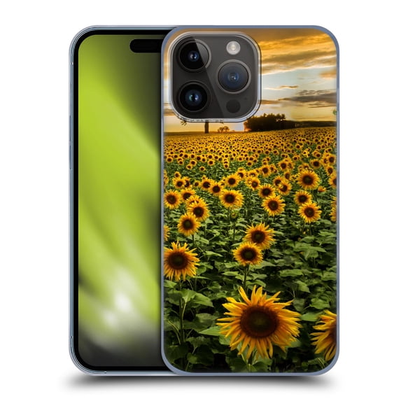 Head Case Designs Officially Licensed Celebrate Life Gallery Florals Big Sunflower Field Hard Back Case Compatible with Apple iPhone 15 Pro Max