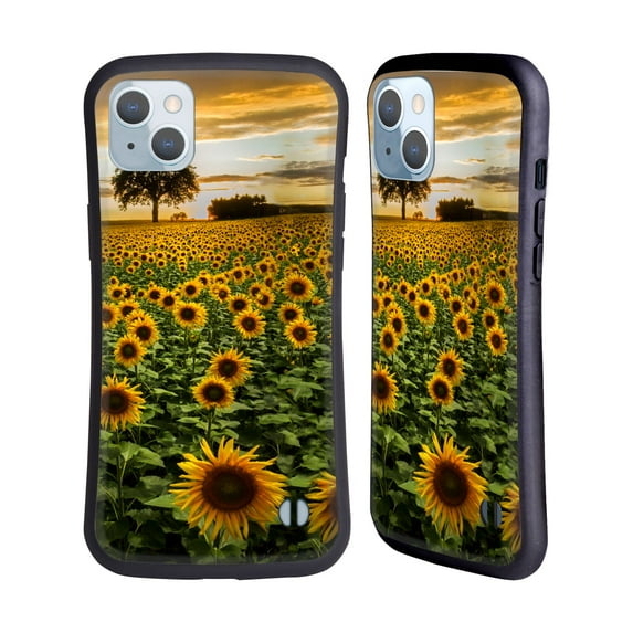 Head Case Designs Officially Licensed Celebrate Life Gallery Florals Big Sunflower Field Hybrid Case Compatible with Apple iPhone 14 Plus