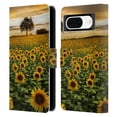 thumbnail image 1 of Head Case Designs Officially Licensed Celebrate Life Gallery Florals Big Sunflower Field Leather Book Wallet Case Cover Compatible with Google Pixel 8, 1 of 6