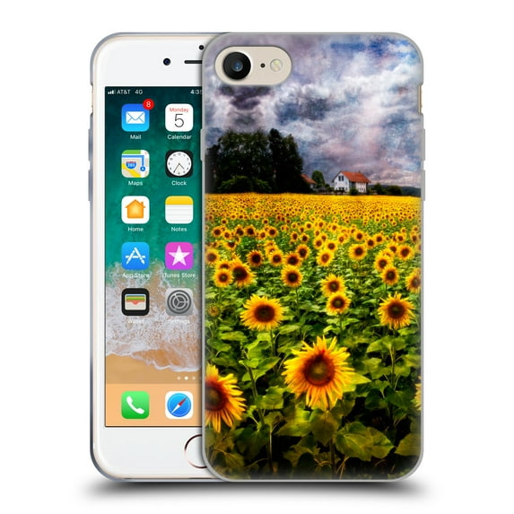 Head Case Designs Officially Licensed Celebrate Life Gallery Florals Dreaming Of Sunflowers Soft Gel Case Compatible with Apple iPhone 7 / 8 / SE 2020 & 2022