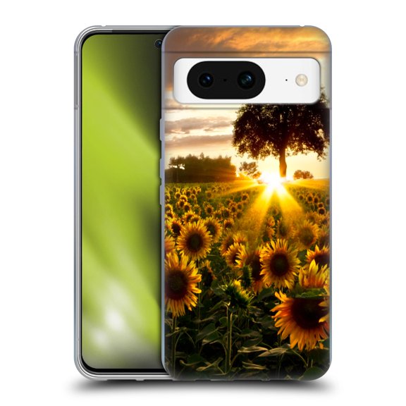 Head Case Designs Officially Licensed Celebrate Life Gallery Florals Fields Of Gold Soft Gel Case Compatible with Google Pixel 8