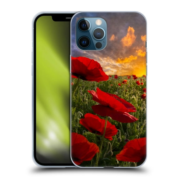 Head Case Designs Officially Licensed Celebrate Life Gallery Florals Red Flower Field Soft Gel Case Compatible with Apple iPhone 12 Pro Max