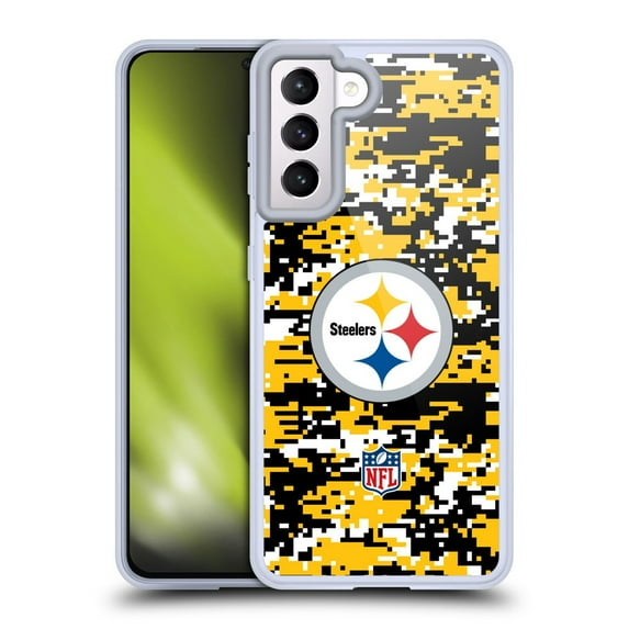 Head Case Designs NFL Pittsburgh Steelers Graphics Digital Camouflage Soft Gel Case for Samsung Galaxy S21 5G