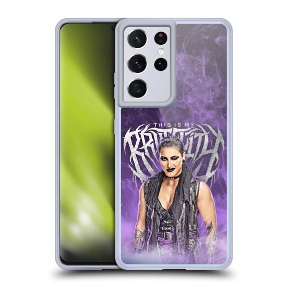 Head Case Designs WWE Rhea Ripley This Is My Brutality Soft Gel Case for Samsung Galaxy S21 Ultra 5G