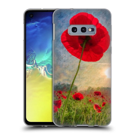 Head Case Designs Officially Licensed Celebrate Life Gallery Florals Red Flower Soft Gel Case Compatible with Samsung Galaxy S10e