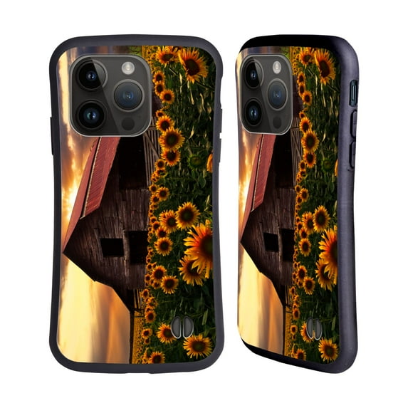 Head Case Designs Officially Licensed Celebrate Life Gallery Florals Sunflower Farm Hybrid Case Compatible with Apple iPhone 15 Pro
