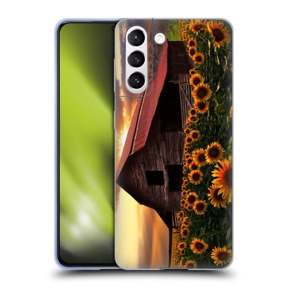 Head Case Designs Officially Licensed Celebrate Life Gallery Florals Sunflower Farm Soft Gel Case Compatible with Samsung Galaxy S21 5G