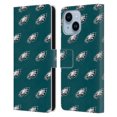 thumbnail image 1 of Head Case Designs NFL Philadelphia Eagles Artwork Patterns Leather Book Wallet Case Cover For Apple iPhone 14 Plus, 1 of 6