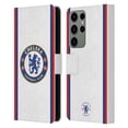 thumbnail image 1 of Head Case Designs Officially Licensed Chelsea Football Club 2019/20 Kit Away Leather Book Wallet Case Cover Compatible with Samsung Galaxy S23 Ultra 5G, 1 of 6
