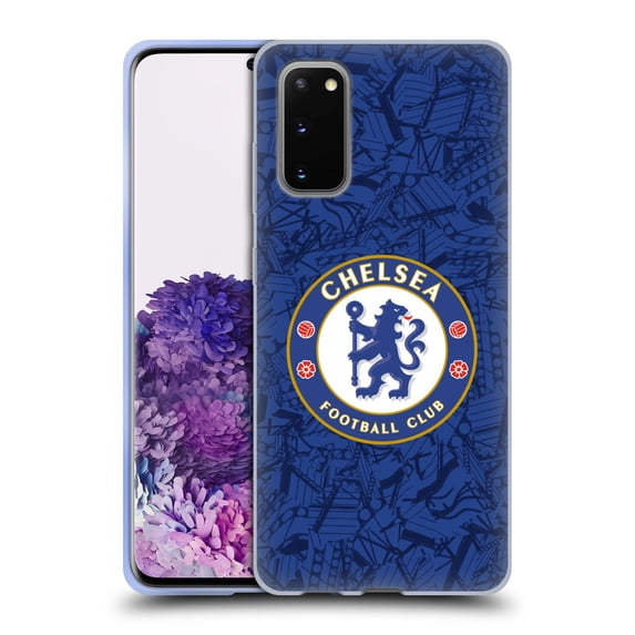 Head Case Designs Chelsea Football Club 2019/20 Kit Home Soft Gel Case for Samsung Galaxy S20 / S20 5G
