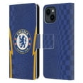 thumbnail image 1 of Head Case Designs Officially Licensed Chelsea Football Club 2021/22 Kit Home Leather Book Wallet Case Cover Compatible with Apple iPhone 15, 1 of 6