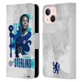 thumbnail image 1 of Head Case Designs Officially Licensed Chelsea Football Club 2022/23 First Team Raheem Sterling Leather Book Wallet Case Cover Compatible with Apple iPhone 13 Mini, 1 of 6