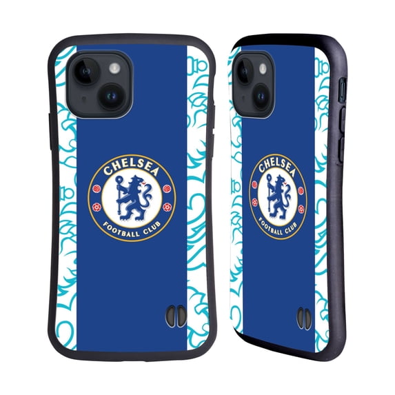 Head Case Designs Officially Licensed Chelsea Football Club 2022/23 Kit Home Hybrid Case Compatible with Apple iPhone 15