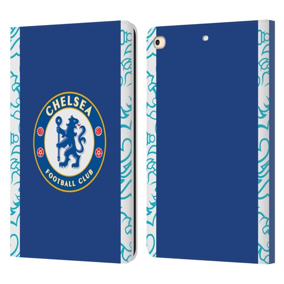 Head Case Designs Officially Licensed Chelsea Football Club 2022/23 Kit Home Leather Book Wallet Case Cover Compatible with Apple iPad 9.7 2017 / iPad 9.7 2018