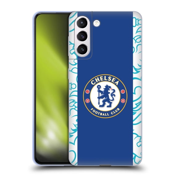 Head Case Designs Officially Licensed Chelsea Football Club 2022/23 Kit Home Soft Gel Case Compatible with Samsung Galaxy S21+ 5G