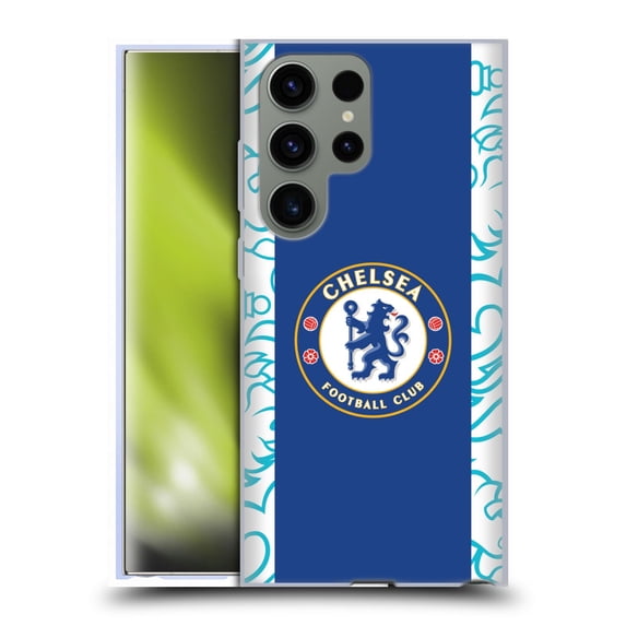 Head Case Designs Officially Licensed Chelsea Football Club 2022/23 Kit Home Soft Gel Case Compatible with Samsung Galaxy S23 Ultra 5G