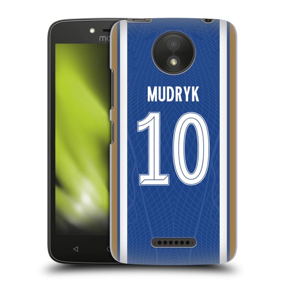 Head Case Designs Officially Licensed Chelsea Football Club 2023/24 Players Home Kit Mykhailo Mudryk Hard Back Case Compatible with Motorola Moto C Plus
