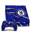 thumbnail image 1 of Head Case Designs Officially Licensed Chelsea Football Club Art Abstract Brush Vinyl Sticker Skin Decal Cover Compatible with Sony PS4 Console & Controller, 1 of 10