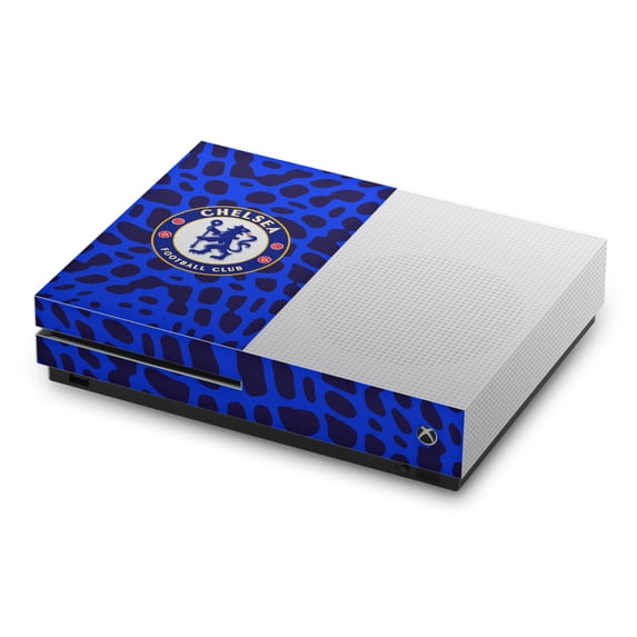 Head Case Designs Officially Licensed Chelsea Football Club Art Animal Print Vinyl Sticker Skin Decal Cover Compatible with Microsoft Xbox One S Console