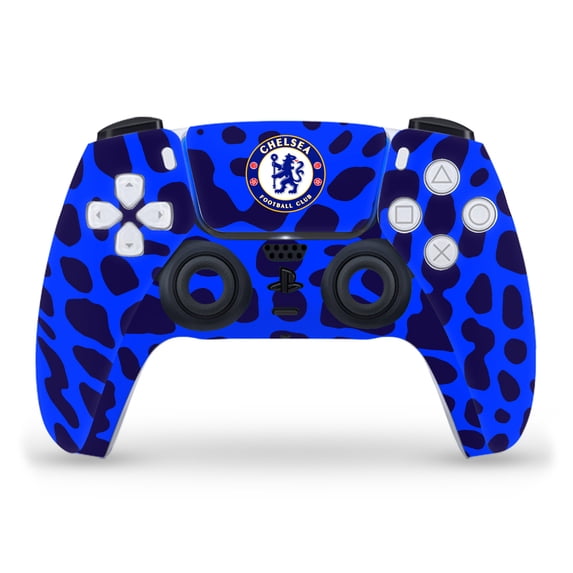 Head Case Designs Officially Licensed Chelsea Football Club Art Animal Print Vinyl Sticker Skin Decal Cover Compatible with Sony PS5 Sony DualSense Controller