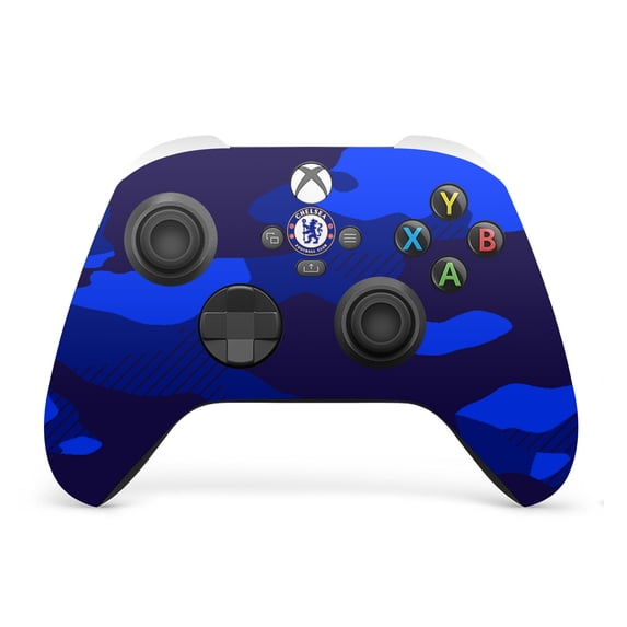 Head Case Designs Officially Licensed Chelsea Football Club Art Camouflage Vinyl Sticker Skin Decal Cover Compatible with Microsoft Xbox Series X / Series S Controller