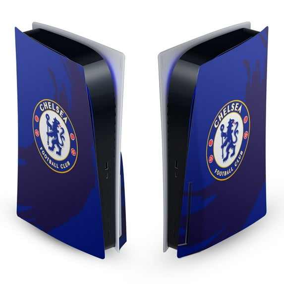 Head Case Designs Officially Licensed Chelsea Football Club Art Sweep Stroke Vinyl Sticker Skin Decal Cover Compatible with Sony PS5 Disc Edition Console