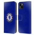 thumbnail image 1 of Head Case Designs Officially Licensed Chelsea Football Club Crest Halftone Leather Book Wallet Case Cover Compatible with Apple iPhone 15 Plus, 1 of 6