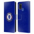 thumbnail image 1 of Head Case Designs Officially Licensed Chelsea Football Club Crest Halftone Leather Book Wallet Case Cover Compatible with Samsung Galaxy A21s (2020), 1 of 6
